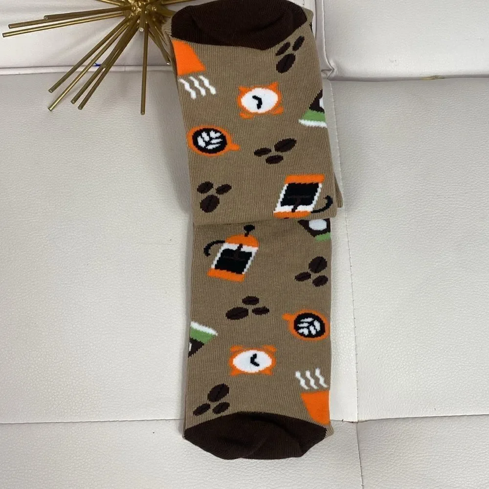 Lavley Novelty Bring Me Some Coffee Socks NWT Funny